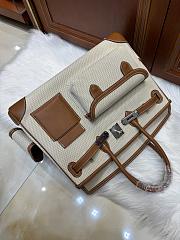 Colestore Hermes Birkin 35 Cargo Ecru-Beige Toile H and Gold Swift Palladium Hardware - 2