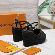 Colestore Louis Vuitton LV Mare Wedge Sandal Black - 5