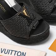 Colestore Louis Vuitton LV Mare Wedge Sandal Black - 2
