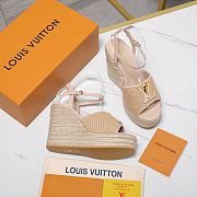 Colestore Louis Vuitton LV Mare Wedge Sandal Nude - 4