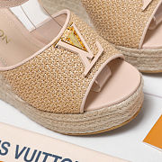 Colestore Louis Vuitton LV Mare Wedge Sandal Nude - 2