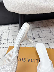 Colestore Louis Vuitton 6 AM Mule White Embroidered fabric - 6