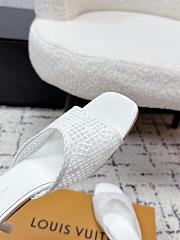 Colestore Louis Vuitton 6 AM Mule White Embroidered fabric - 4