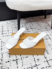 Colestore Louis Vuitton 6 AM Mule White Embroidered fabric - 2