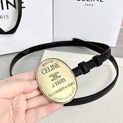 Colestore Celine Maison Celine Belt 13mm In Taurillon Leather Black - 5