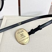 Colestore Celine Maison Celine Belt 13mm In Taurillon Leather Black - 4