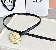Colestore Celine Maison Celine Belt 13mm In Taurillon Leather Black - 3