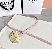 Colestore Celine Maison Celine Belt 13mm In Taurillon Leather Light Pink - 6
