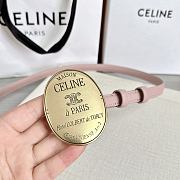 Colestore Celine Maison Celine Belt 13mm In Taurillon Leather Light Pink - 4