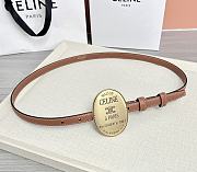 Colestore Celine Maison Celine Belt 13mm In Taurillon Leather Brown - 1