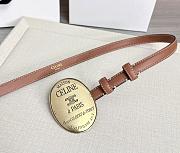 Colestore Celine Maison Celine Belt 13mm In Taurillon Leather Brown - 5
