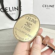 Colestore Celine Maison Celine Belt 13mm In Taurillon Leather Brown - 4
