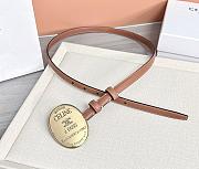 Colestore Celine Maison Celine Belt 13mm In Taurillon Leather Brown - 3