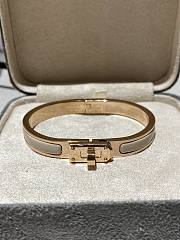 Colestore Hermes Mini Clic Kelly Bracelet Yellow Gold Marron Glacé - 4