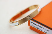 Colestore Hermes Mini Clic Kelly Bracelet Yellow Gold Crème - 6