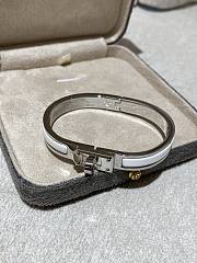 Colestore Hermes Mini Clic Kelly Bracelet Silver Crème - 6