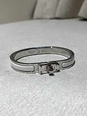 Colestore Hermes Mini Clic Kelly Bracelet Silver Crème - 4