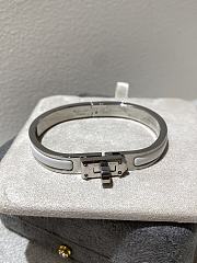 Colestore Hermes Mini Clic Kelly Bracelet Silver Crème - 2