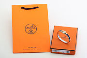 Colestore Hermes Mini Clic Chaine d'Ancre Bracelet Silver Noir - 6
