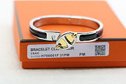 Colestore Hermes Mini Clic Chaine d'Ancre Bracelet Silver Noir - 3