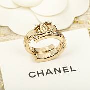 Colestore Chanel  CC Crystal Overlap Ring - 1
