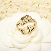 Colestore Chanel  CC Crystal Overlap Ring - 5