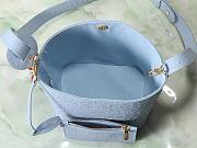 Colestore Louis Vuitton All In BB in Ostrich Leather Blue 16x18x12cm - 5