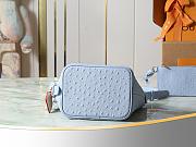 Colestore Louis Vuitton All In BB in Ostrich Leather Blue 16x18x12cm - 4