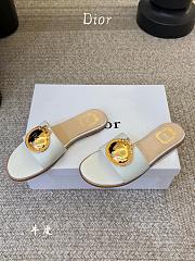 	 Colestore Dior Médaillon Slide White Calfskin  - 2