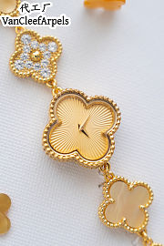 Colestore Van Cleef & Arpels Sweet Alhambra watch Yellow gold, Mother-of-pearl - 3