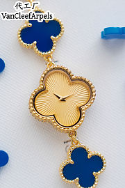 Colestore Van Cleef & Arpels Sweet Alhambra watch Yellow gold, Agate - 4