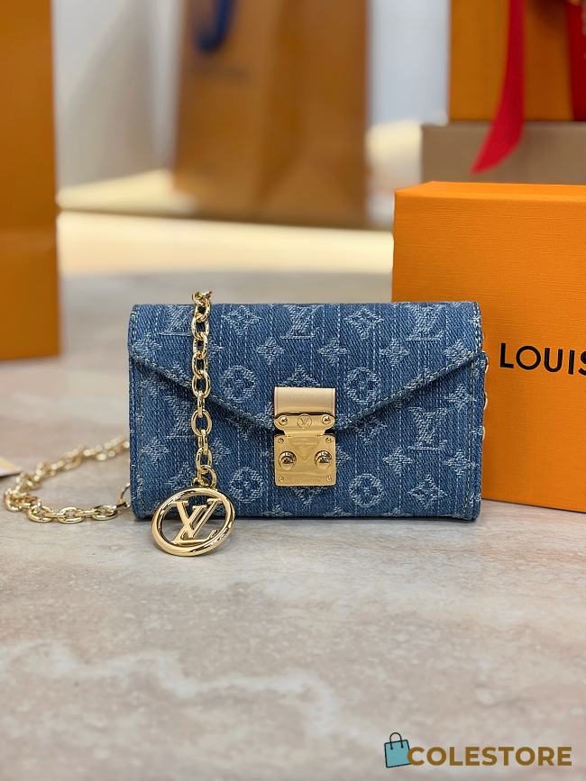 Colestore Louis Vuitton Pouch Metis Belt Monogram Denim M4622Z 13.5 x 8 cm - 1