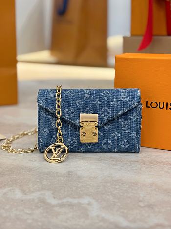 Colestore Louis Vuitton Pouch Metis Belt Monogram Denim M4622Z 13.5 x 8 cm