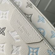 Colestore  Louis Vuitton Trio Messenger Bag Monogram Shadow White 25 x 18.5 x 7 cm - 3