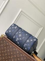 Colestore  Louis Vuitton City Keepall Monogram Shadow Navy Blue 27.5 x 16.5 x 15 cm - 5