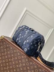 Colestore  Louis Vuitton City Keepall Monogram Shadow Navy Blue 27.5 x 16.5 x 15 cm - 4