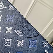 	 Colestore Louis Vuitton Trio Messenger Bag Monogram Shadow Navy Blue 25 x 18.5 x 7 cm - 3
