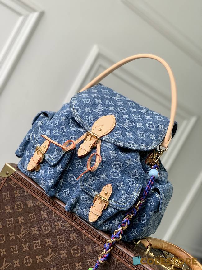 Colestore  Louis Vuitton Montsouris Cargo Backpack Monogram Denim 32 x 30.5 x 16 cm - 1