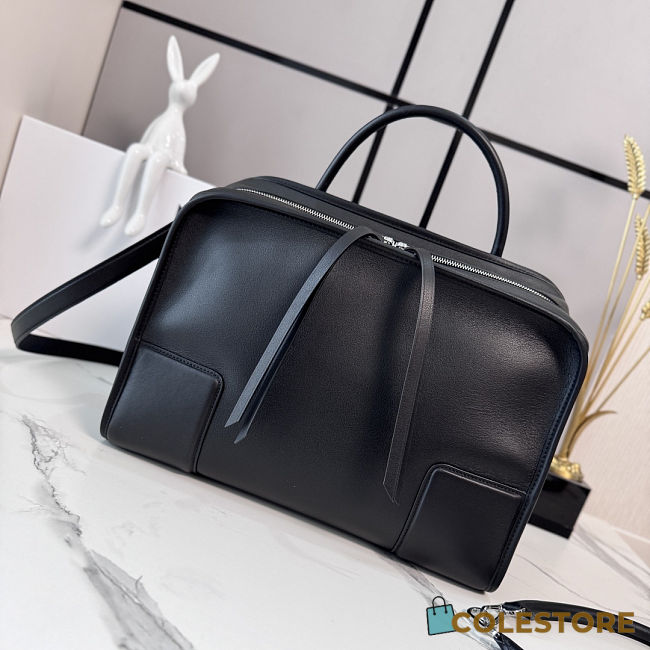 Colestore  Loewe Large Amazona 180 bag in soft calfskin Black 34.5 x 14 x 27 cm - 1