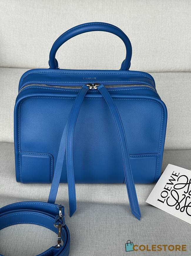 Colestore  Loewe Small Amazona 180 bag in soft calfskin Royal Azur 24.5 x 18.5 x 10 cm - 1