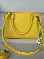 Colestore  Loewe Small Amazona 180 bag in soft calfskin Daisy Yellow 24.5 x 18.5 x 10 cm - 6