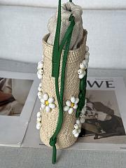 Colestore Loewe X Paula's Ibiza Green Anagram Beaded Bucket Bag - 3