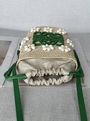 Colestore Loewe X Paula's Ibiza Green Anagram Beaded Bucket Bag - 6