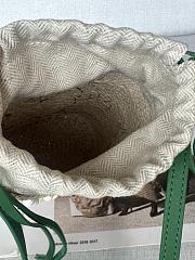 Colestore Loewe X Paula's Ibiza Green Anagram Beaded Bucket Bag - 2
