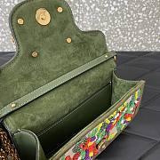 Colestore Valentino Garavani Loco Small Vlogo Flower Beaded Convertible Shoulder Bag 19x10.5x5cm - 4
