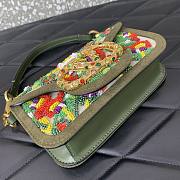 Colestore Valentino Garavani Loco Small Vlogo Flower Beaded Convertible Shoulder Bag 19x10.5x5cm - 3
