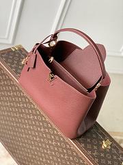 Colestore Louis Vuitton Capucines MM Taurillon Leather Burgundy 37.5 x 15.5 x 24cm - 5