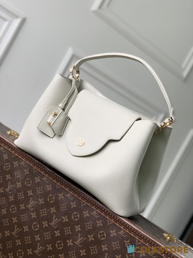 Colestore Louis Vuitton Capucines MM Taurillon Leather Light Grey 37.5 x 15.5 x 24cm - 1