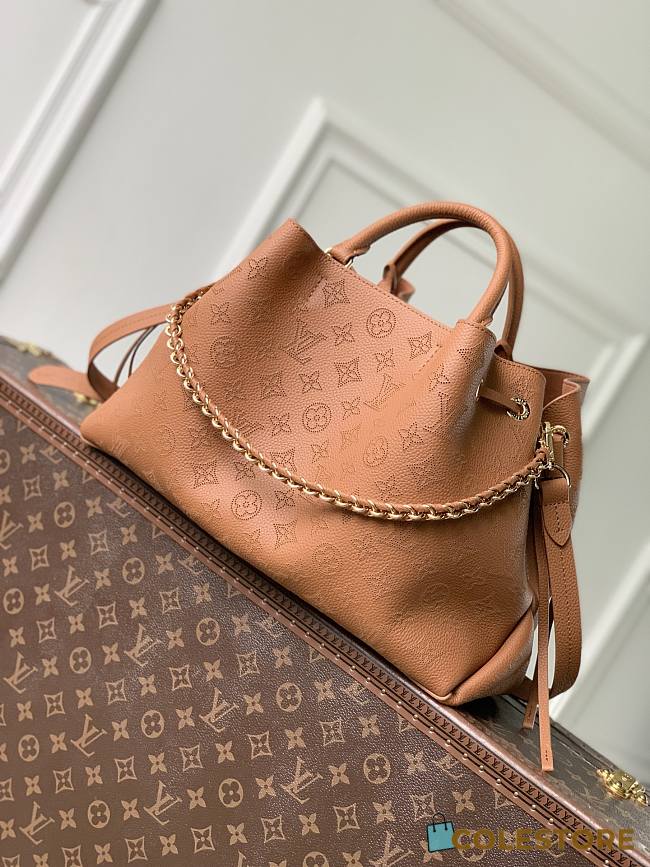 Colestore  Louis Vuitton Bella Tote Mahina Leather Cognac 32 x 23 x 13 cm - 1