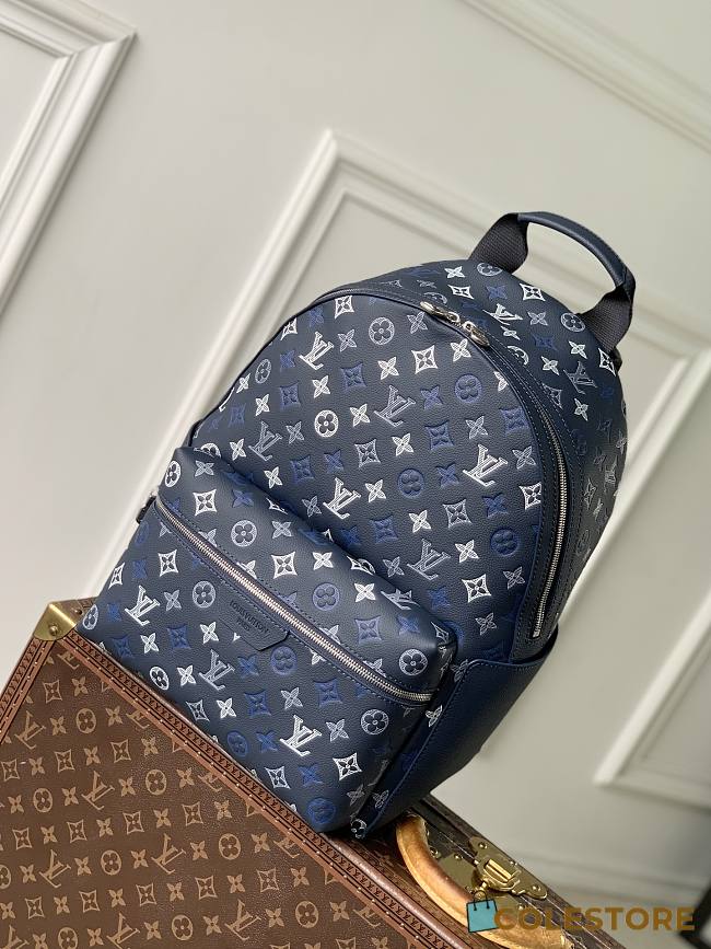 Colestore Louis Vuitton Discovery PM Backpack Monogram Shadow Navy Blue 30 x 40 x 20 cm - 1